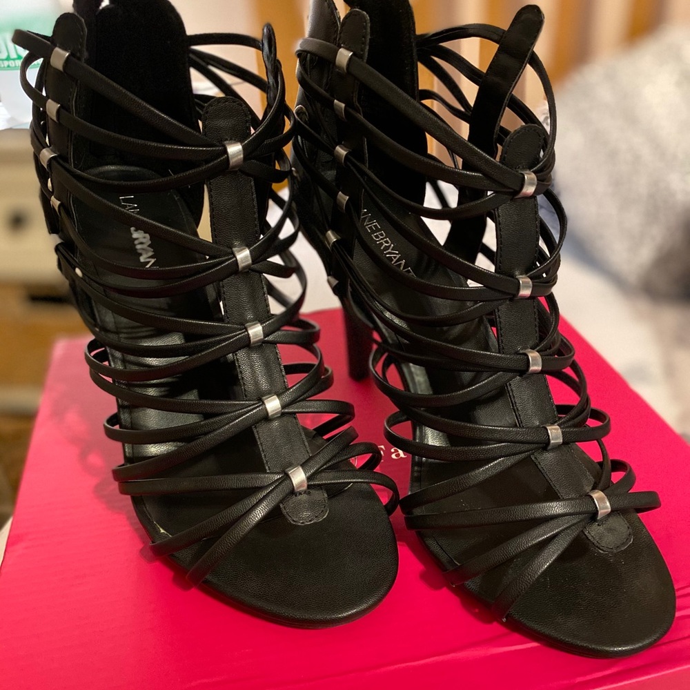 Strappy Black Heel